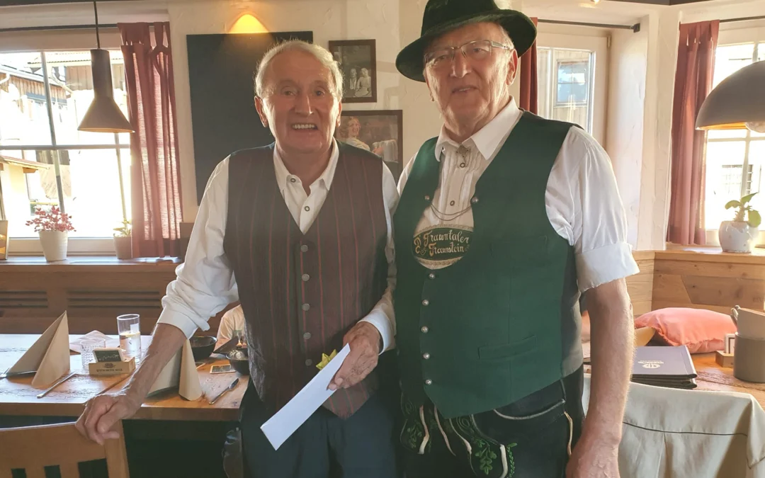 … auch bei Franz Helminger wurde gefeiert. Herzliche Glückwünsche zum 80. Geburtstag.