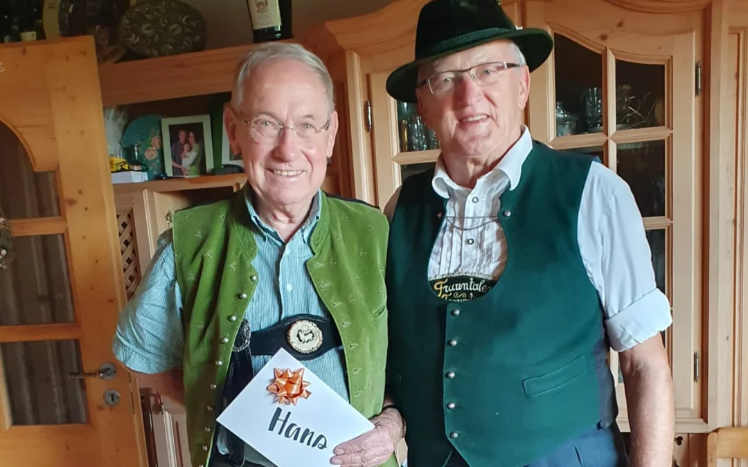 Hans Müller feiert 85. Geburtstag!